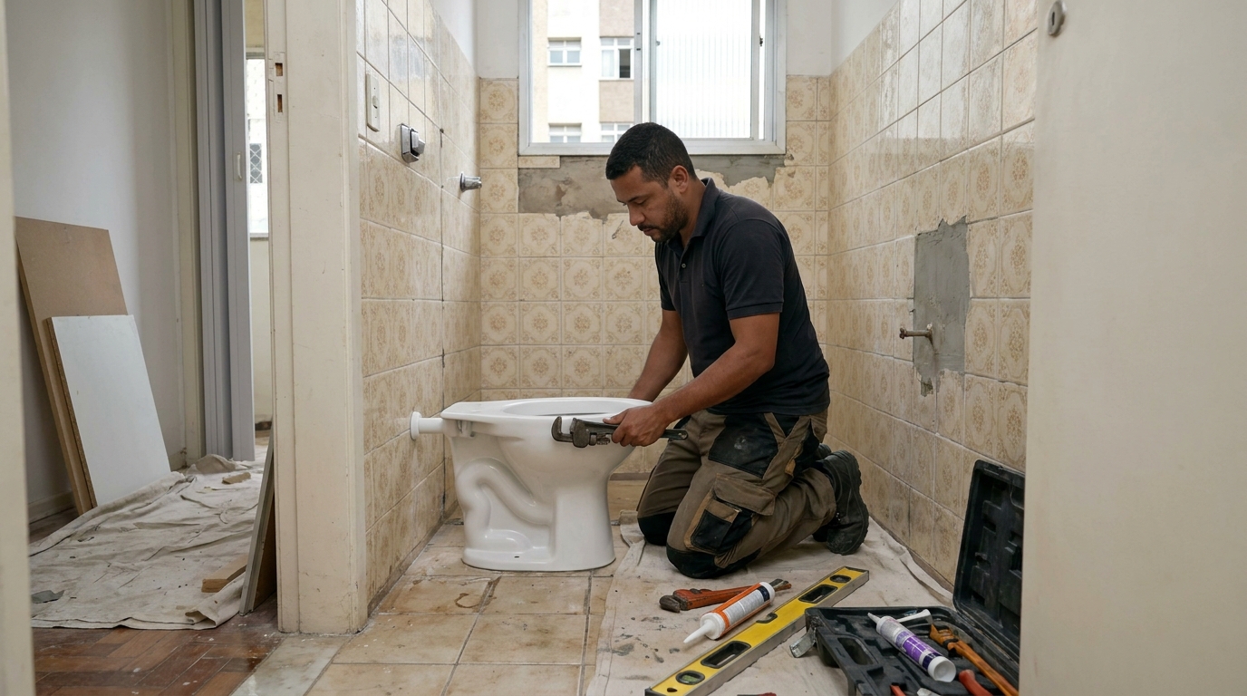 Reforço de vedação sanitária em Divinópolis-MG